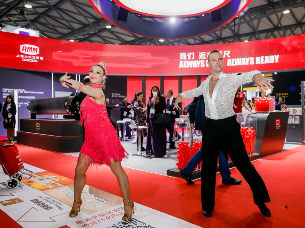 vibrant Latin dance performance before the ceremony