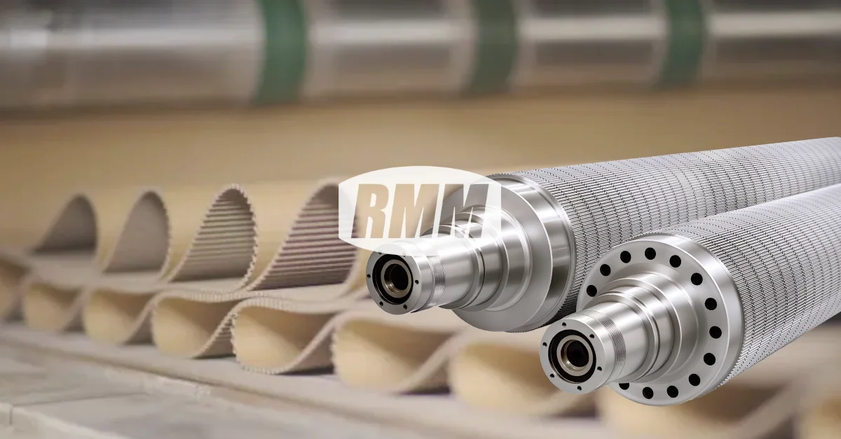 Corrugating rolls and finished corrugated board, demonstrating the key impact of corrugating rolls on board quality