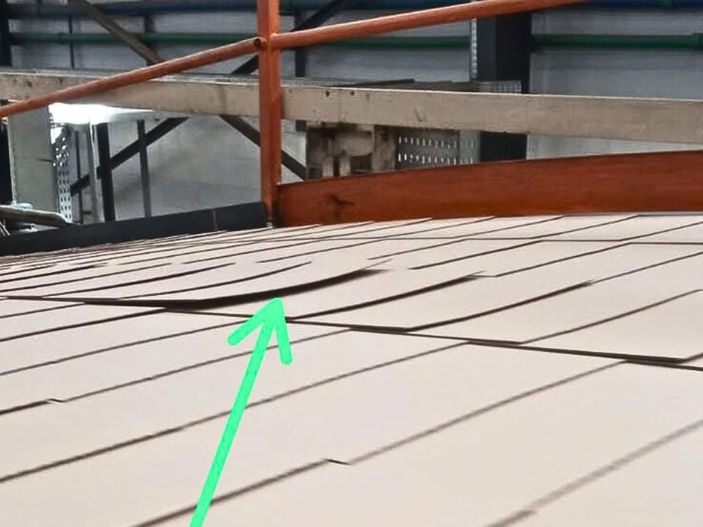 Warped Corrugated Board