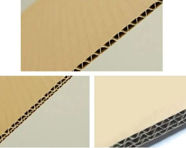 three common types of corrugated board three common types of corrugated board